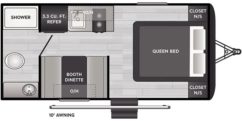 2025 Keystone Hideout Sport 178RB floor plan