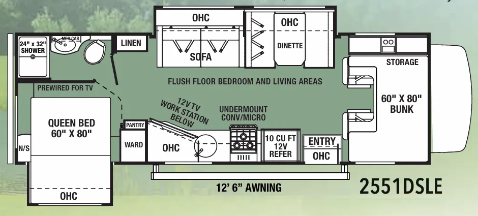 Forest River Forester LE 2551DSLE floor plan