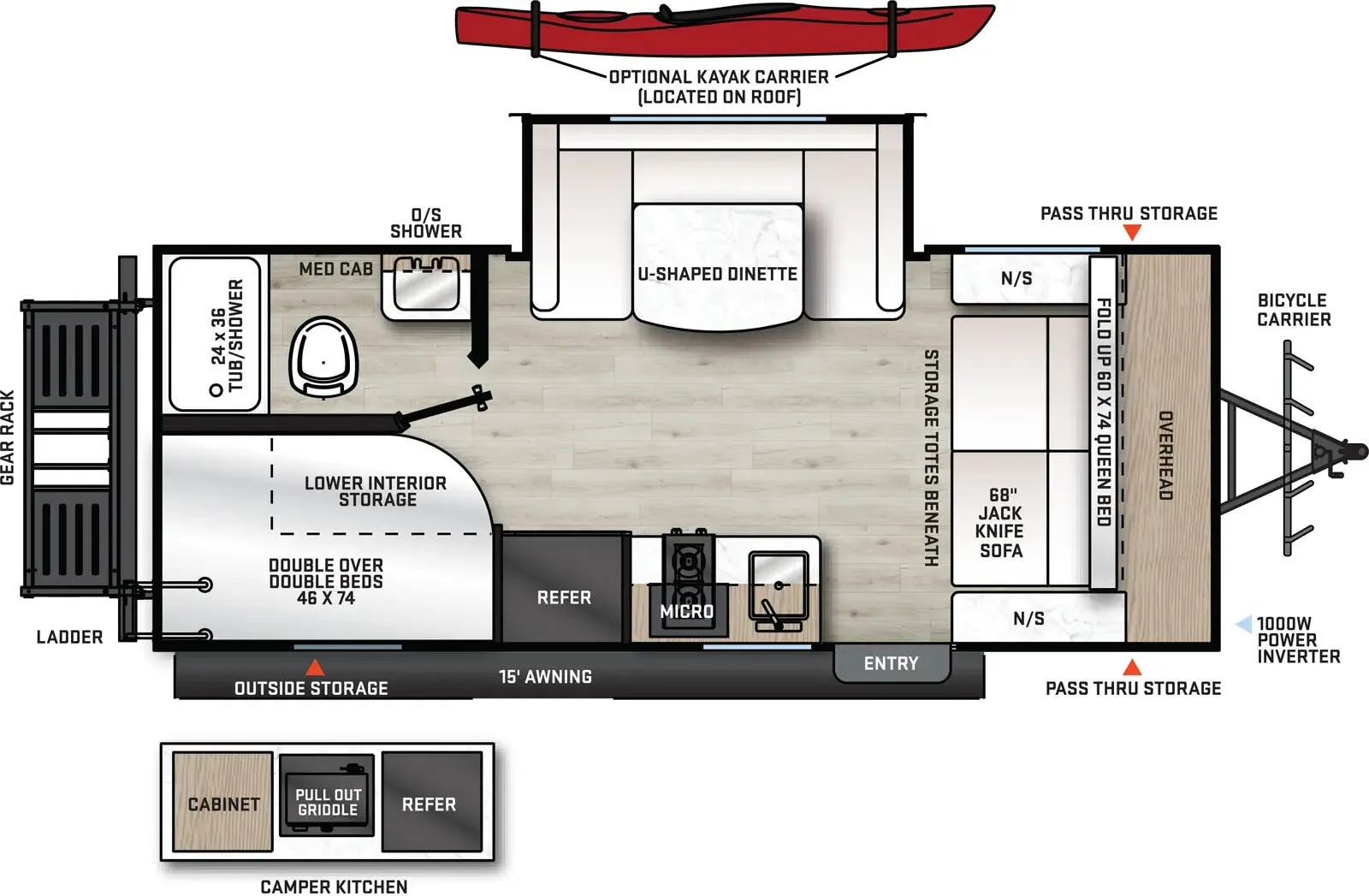 Coachmen Catalina Expedition 192BHS floor plan