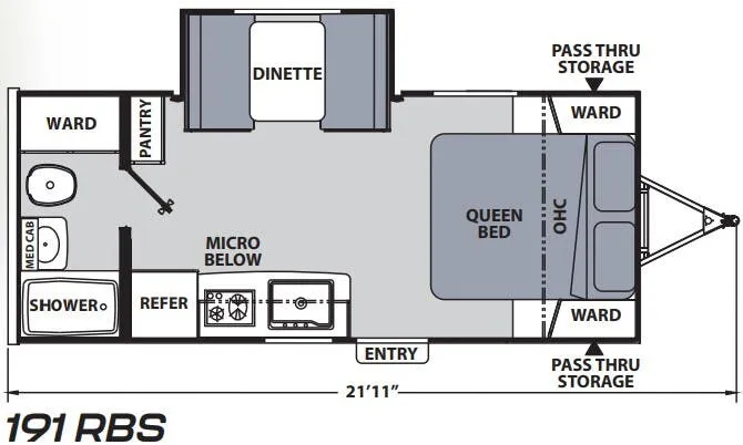2021 Coachmen Apex Nano 191RBS - Floor plan