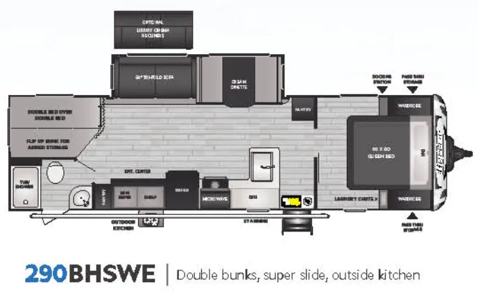 Keystone Bullet 290BHSWE floor plan
