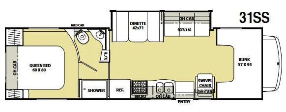 Coachmen Freelander 31SS floor plan