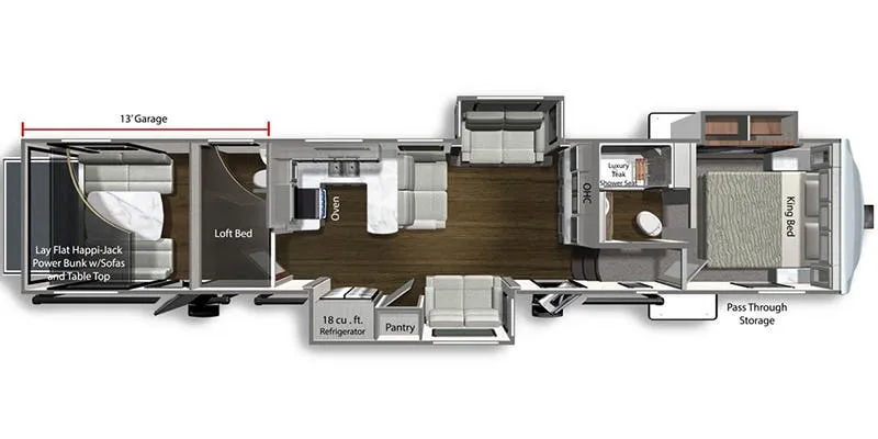 Dutchmen Voltage Triton 4191 floor plan