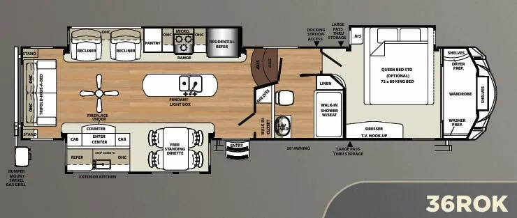 Forest River Sierra 36ROK floor plan