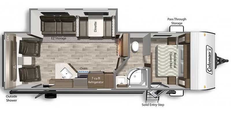 Dutchmen Coleman Lantern 264RL floor plan