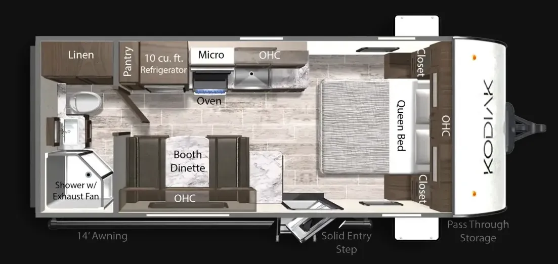 2021 Dutchmen Kodiak 201QB - Floor plan