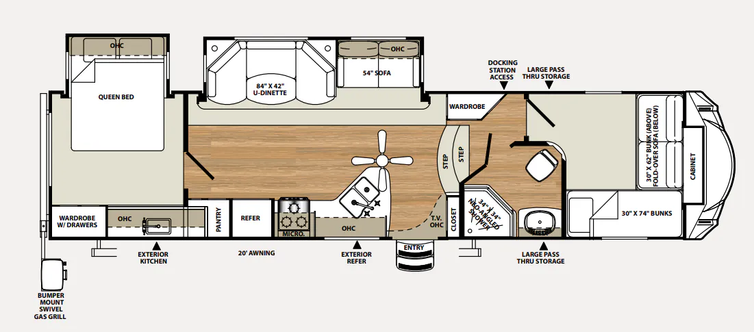 Forest River Sierra Select 32QBBS floor plan