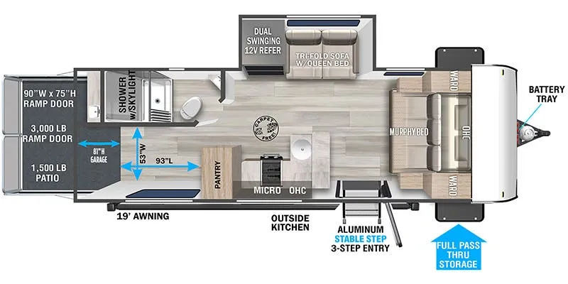 Forest River Salem FSX 245VC floor plan