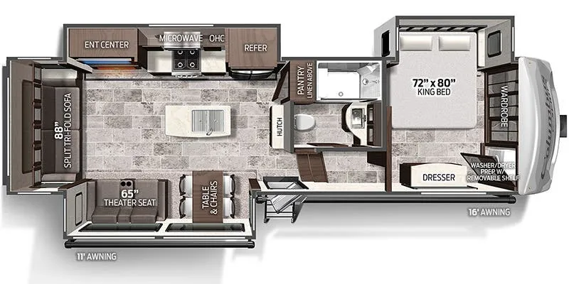 Palomino Columbus C-Series 299RLC floor plan
