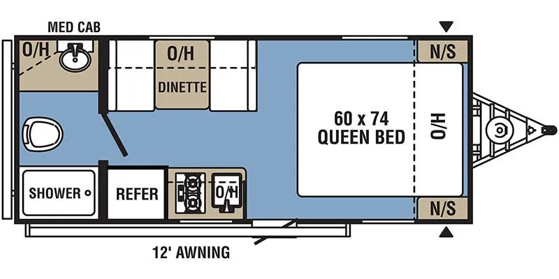 Coachmen Viking Ultra-Lite 17FQ floor plan