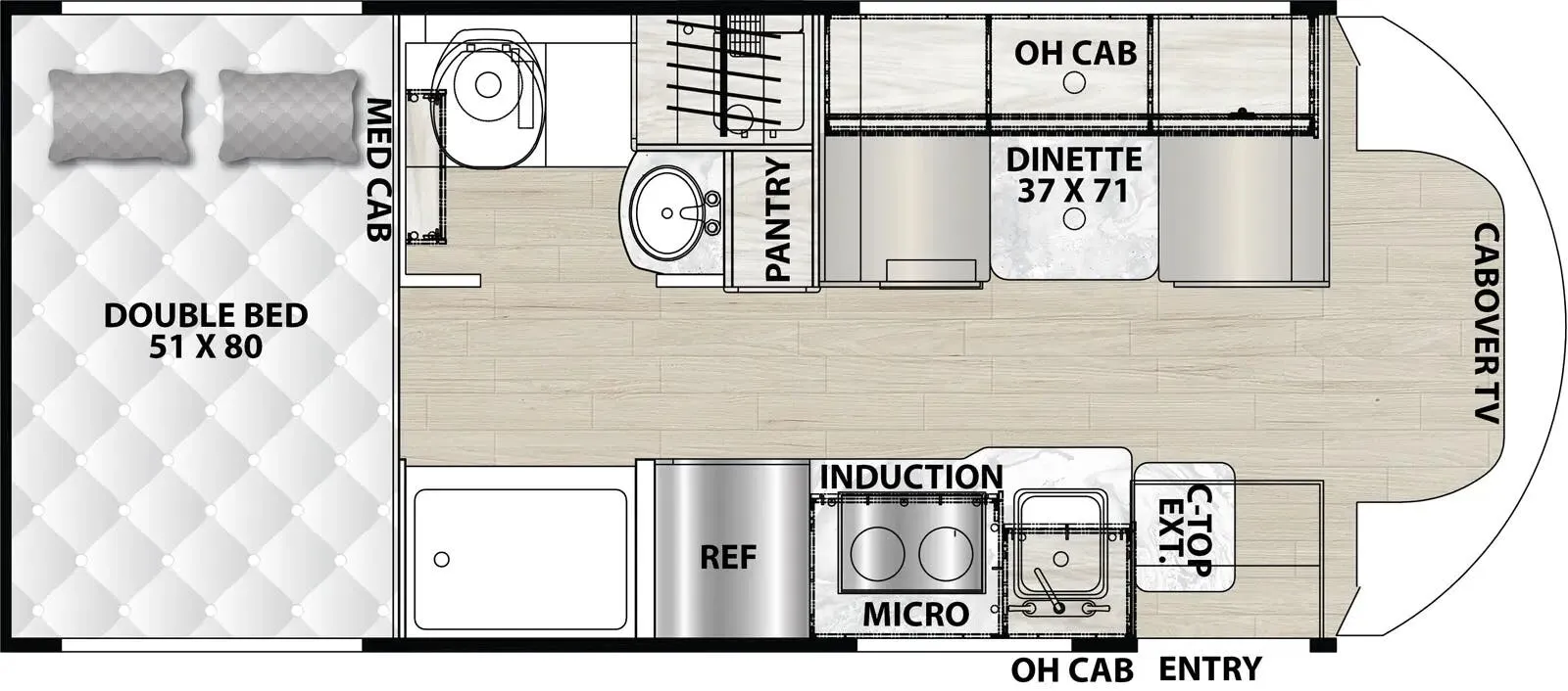 2025 Coachmen Cross Trail EV 20XG - Floor plan