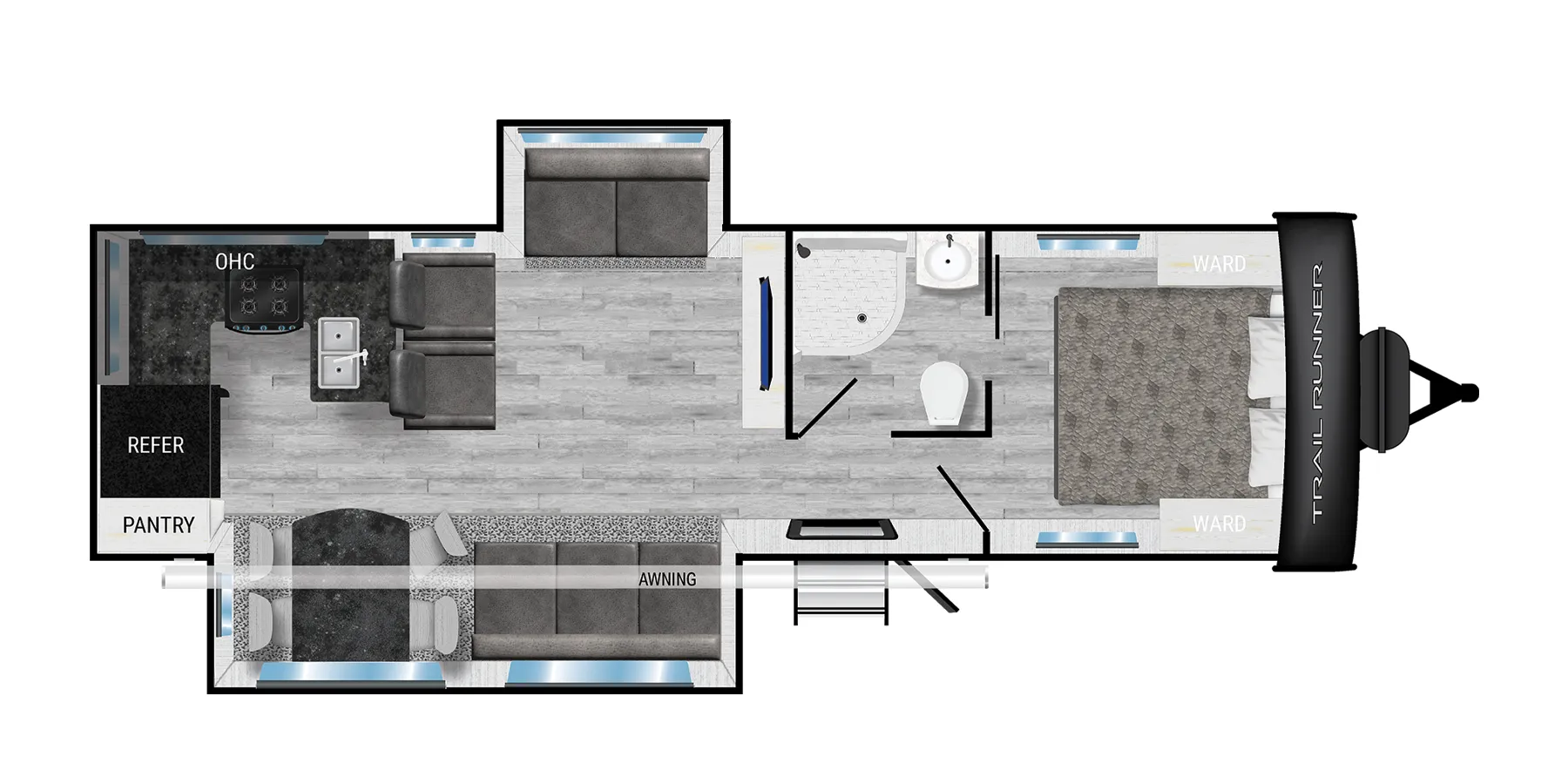 Heartland Trail Runner 29RKDS floor plan