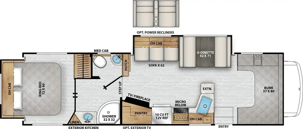 2026 Coachmen Freelander 30RS floor plan