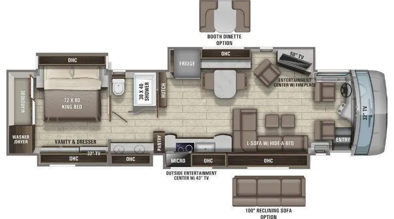 Entegra Coach Anthem 42DEQ floor plan
