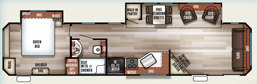 Forest River Cherokee 39LS floor plan