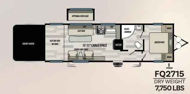 Forest River Stealth FQ2715 floor plan