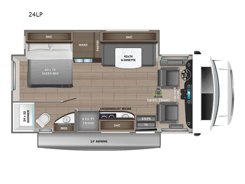 2023 Jayco Melbourne Prestige 24LP - Floor plan