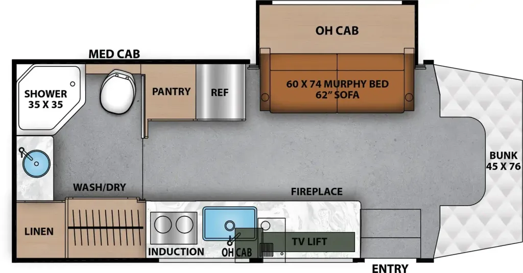 2026 Coachmen Prism 24MB floor plan