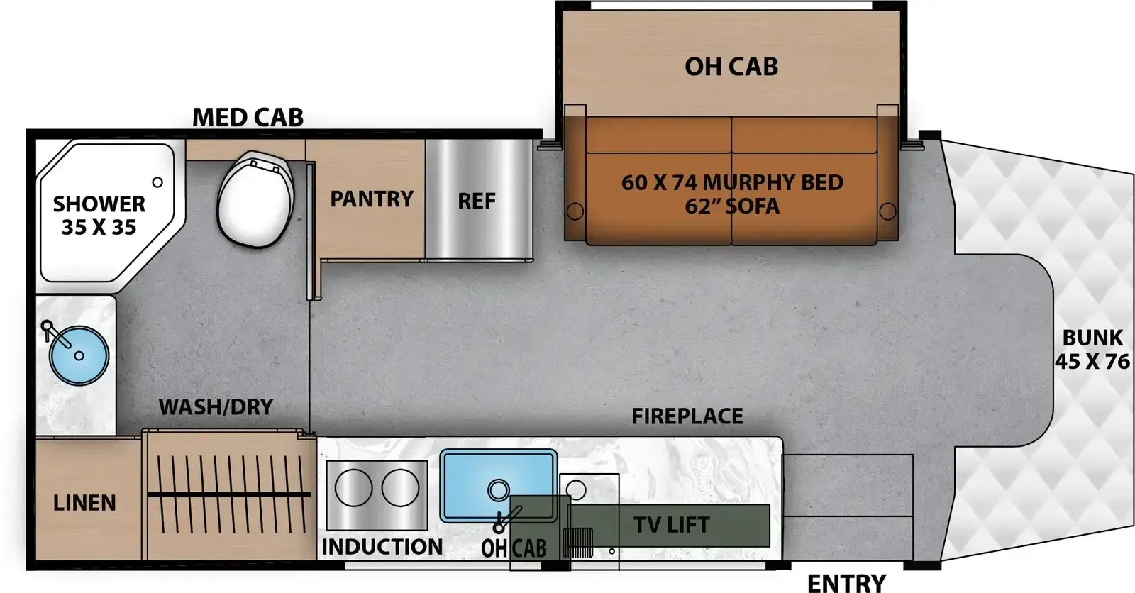 2026 Coachmen Prism 24MB - Floor plan