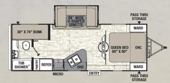 Coachmen Freedom Express Ultra Lite 236 BHS floor plan