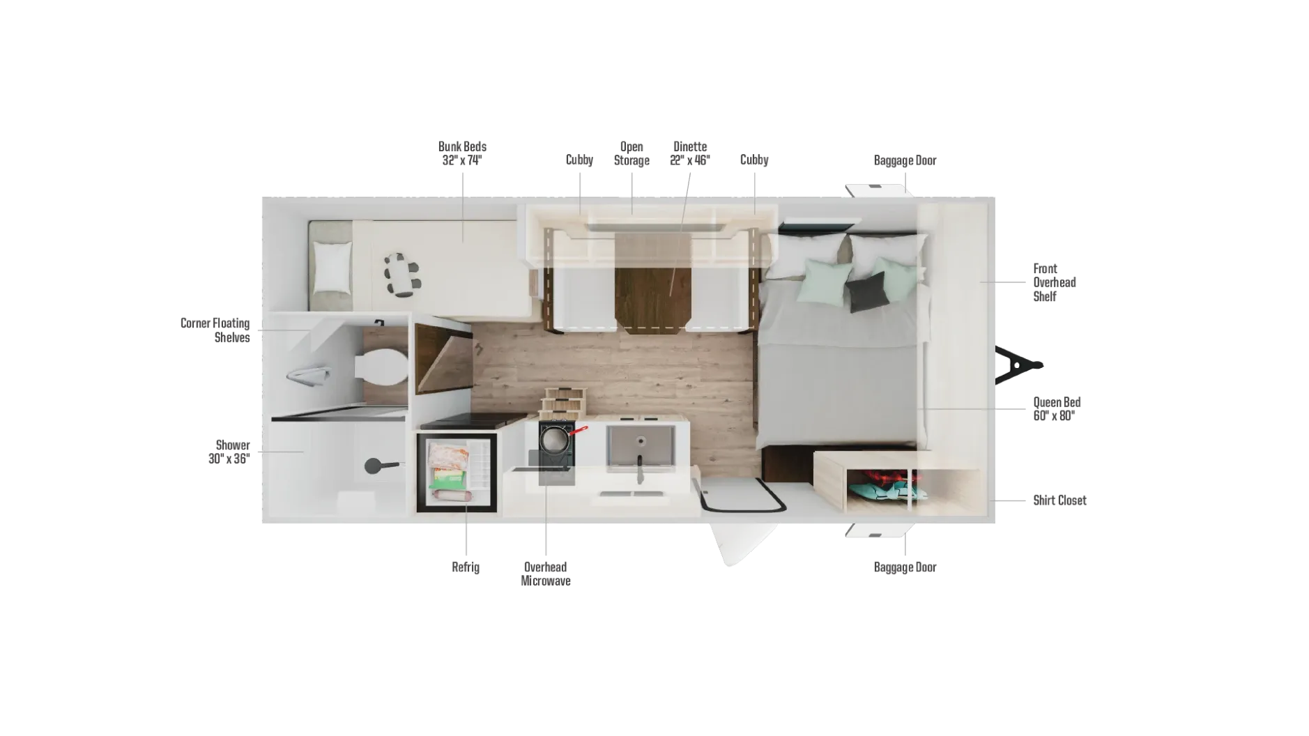 2027 Winnebago Access 16BH - Floor plan