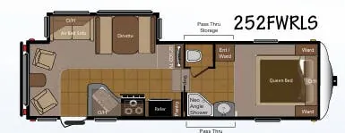 Keystone Sprinter Copper Canyon 252FWRLS floor plan