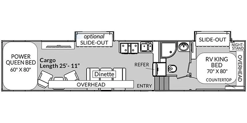 Genesis Supreme Blazen BCXL 4025BCRXL floor plan