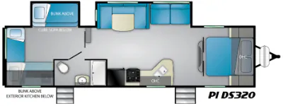 Heartland Pioneer DS320 floor plan