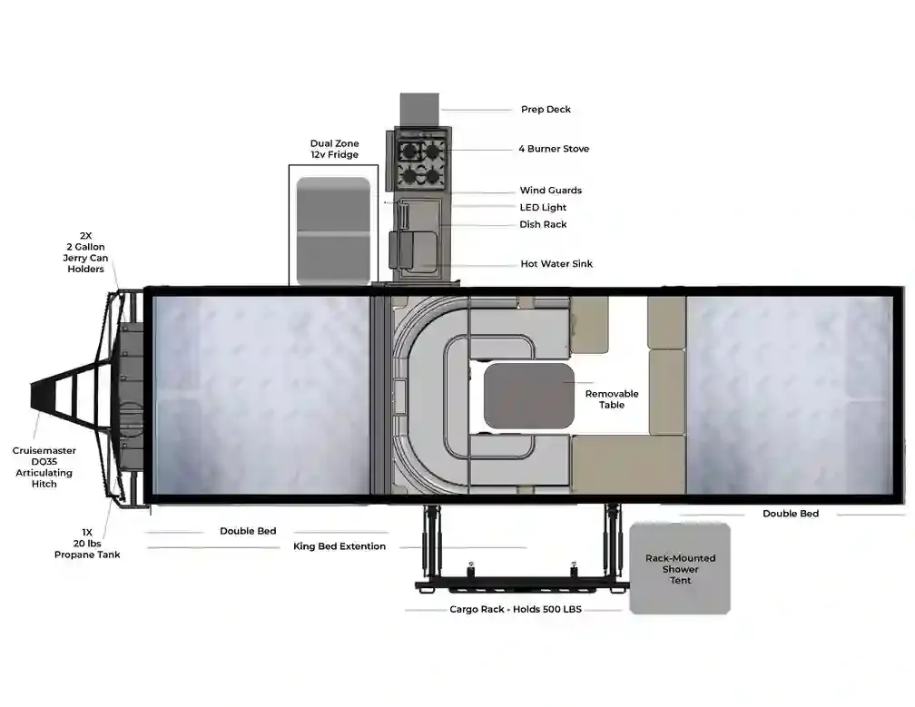 2026 Opus Camper Opus OP4 floor plan