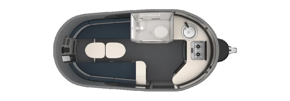 Airstream Basecamp 16 floor plan