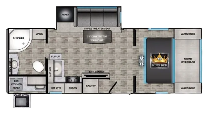 CrossRoads Sunset Trail Super Lite 222RB floor plan