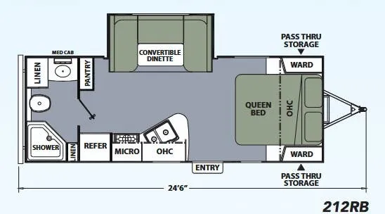 Coachmen Apex Ultra-Lite 212RB floor plan
