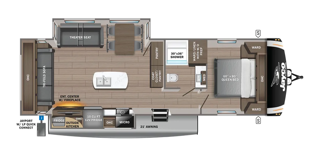 2023 Jayco Eagle 280RSOK floor plan