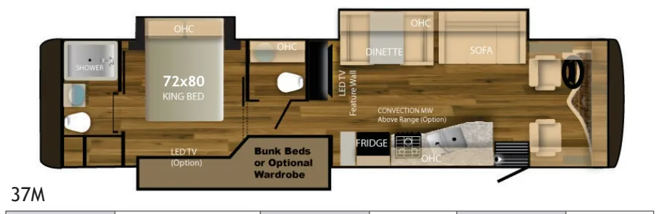 2018 NeXus RV Maybach 37M floor plan