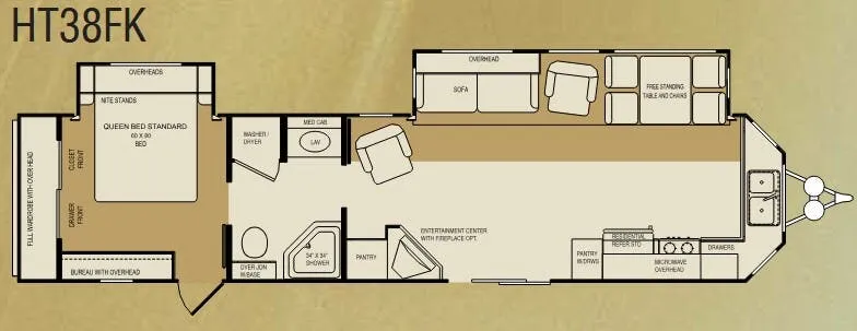 CrossRoads Hampton HT38FK floor plan