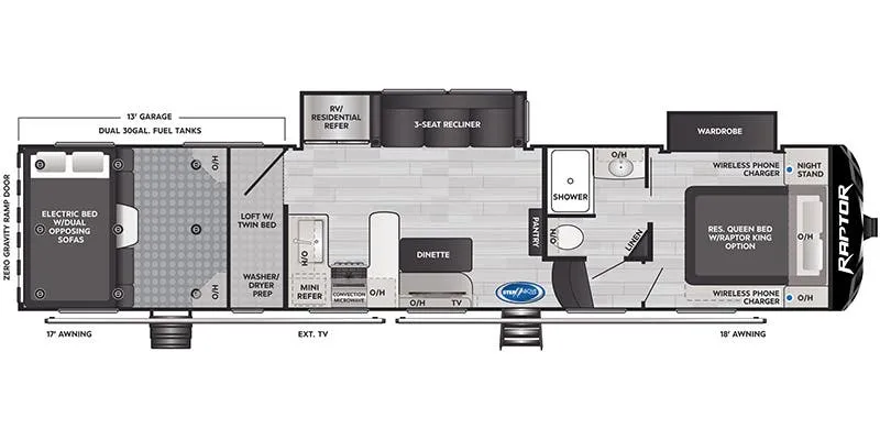 2023 Keystone Raptor 362 - Floor plan