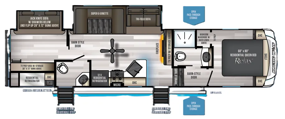 Forest River Cherokee Arctic Wolf 321BH floor plan