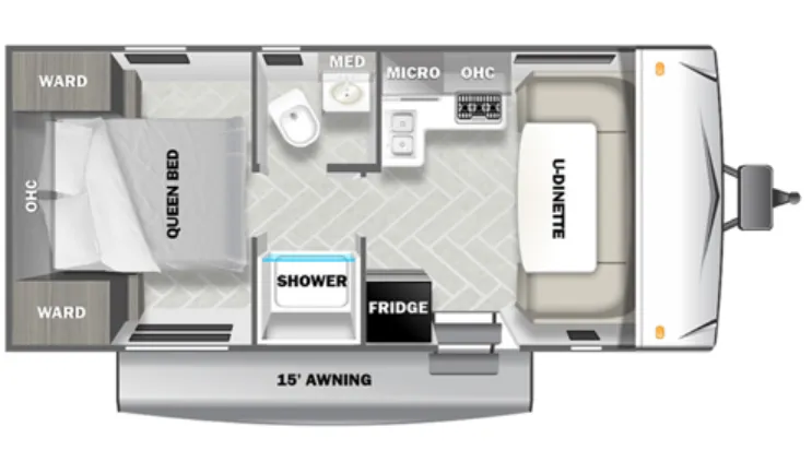 Forest River EVO Select 162QK floor plan