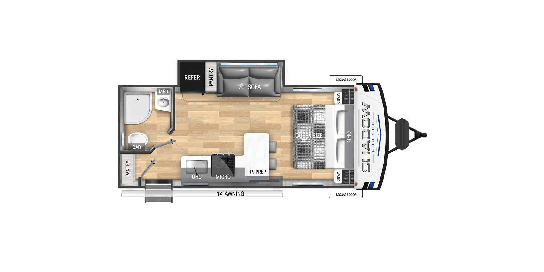 Cruiser RV Shadow Cruiser 235RBS floor plan