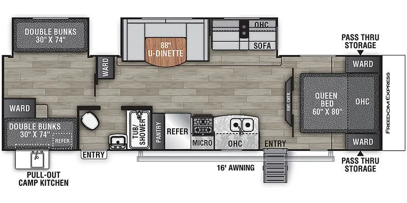 Coachmen Freedom Express Select 31SE floor plan