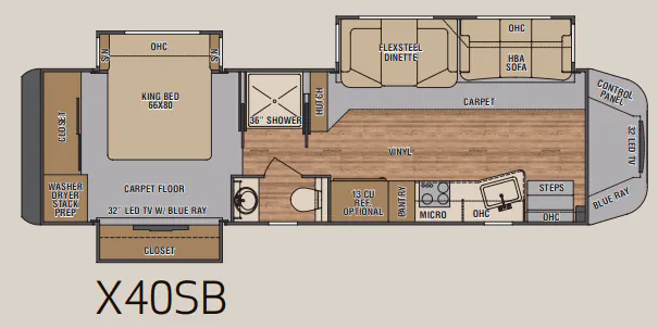 Renegade RV XL X40SB floor plan