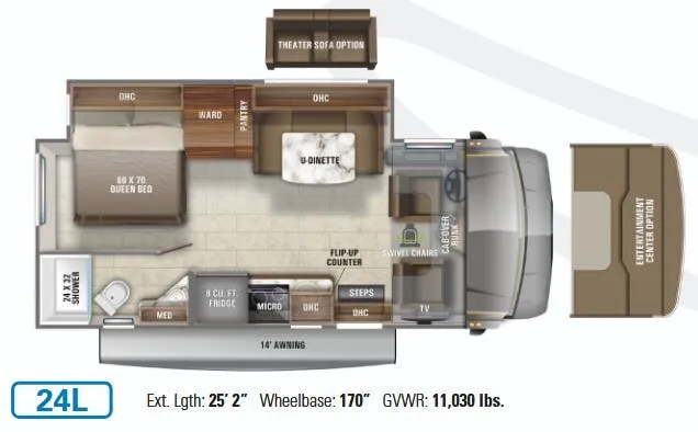 Jayco Melbourne 24L floor plan