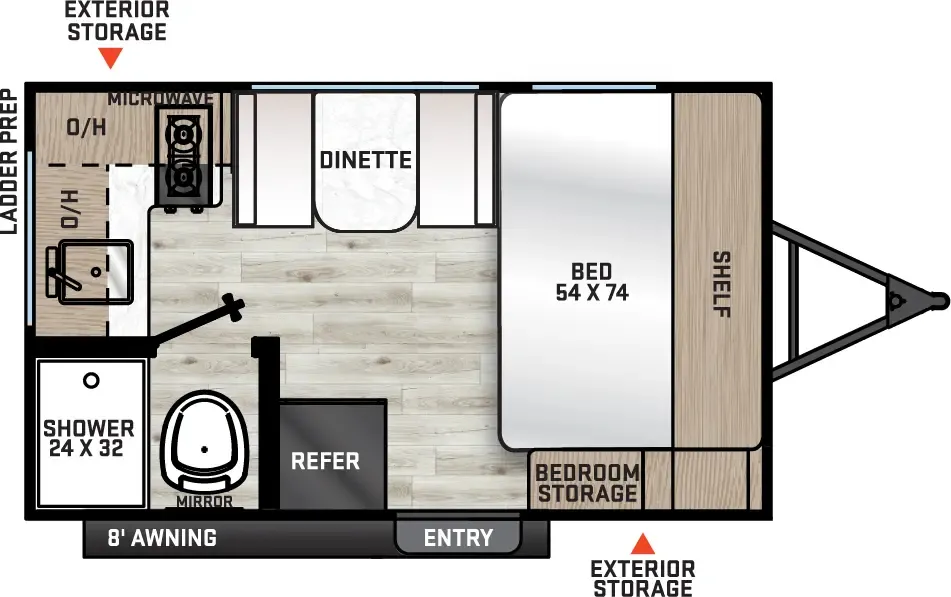 2026 Coachmen Catalina Summit Series 7 134RKX - Floor plan