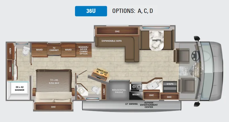 Jayco Precept Prestige 36U floor plan