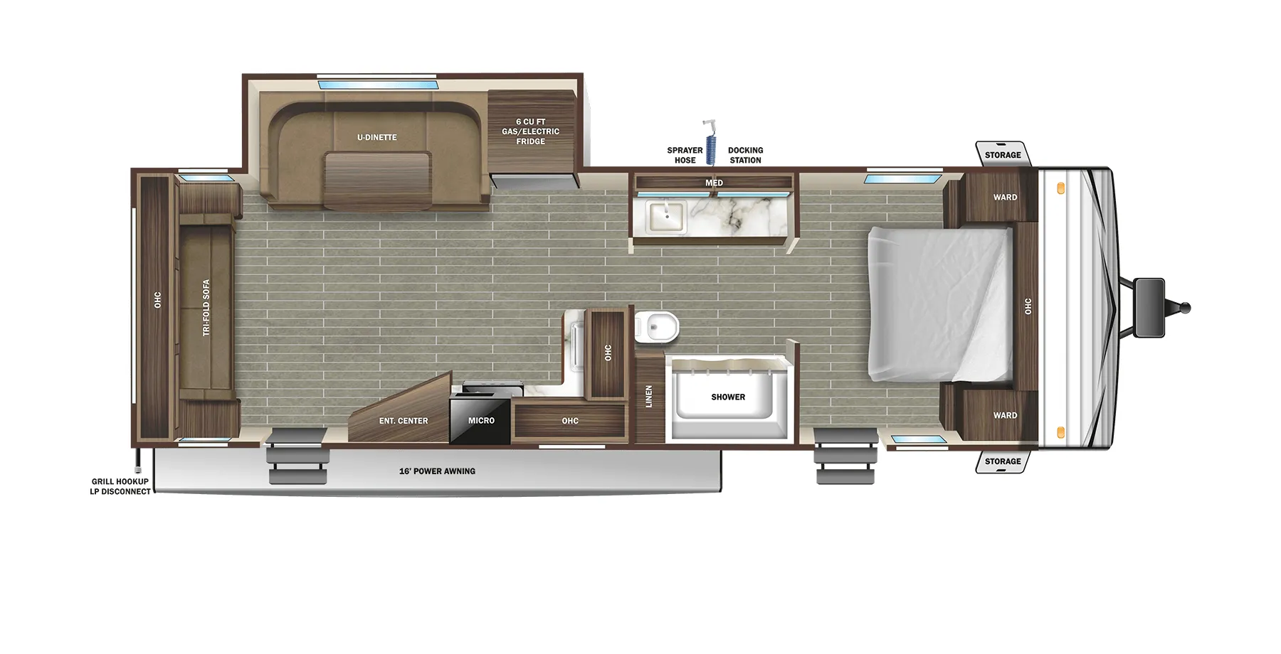Starcraft Autumn Ridge 26RLS floor plan