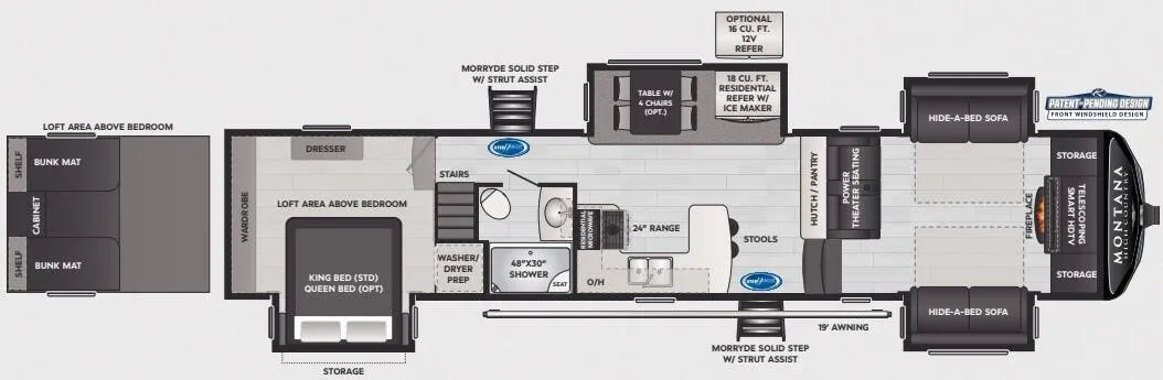 Keystone Montana High Country 377FL floor plan