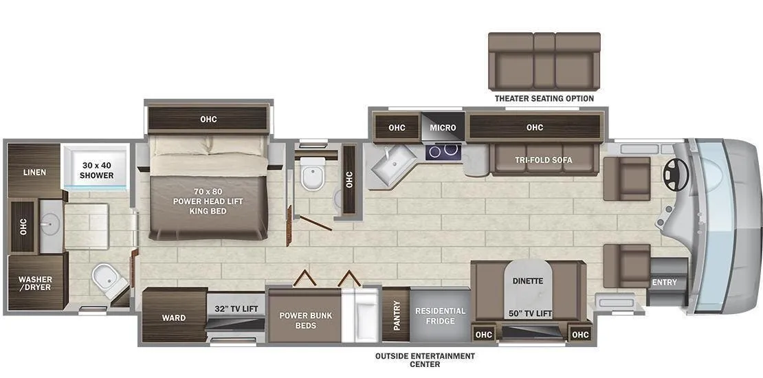 Entegra Coach Reatta 39BH floor plan