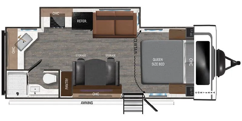 2024 Heartland Corterra 22.1 ML floor plan