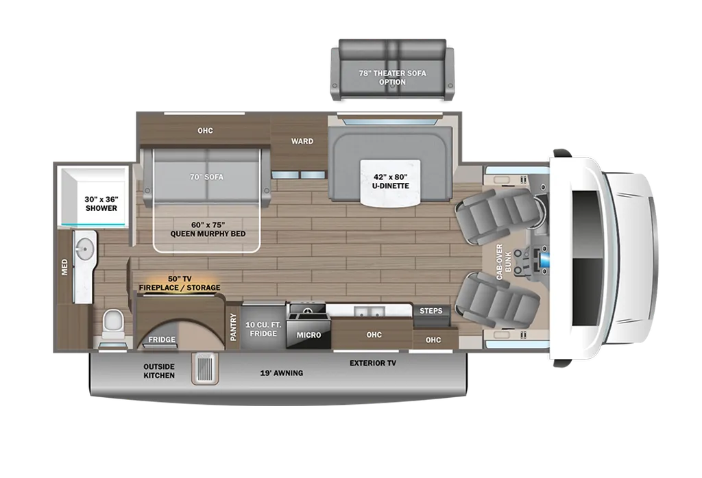 2026 Entegra Coach Odyssey 26M floor plan