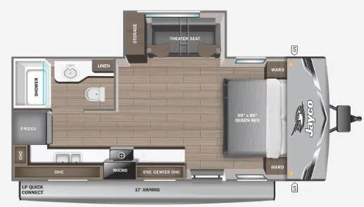 2026 Jayco Jay Flight Slx 200MKSW - Floor plan
